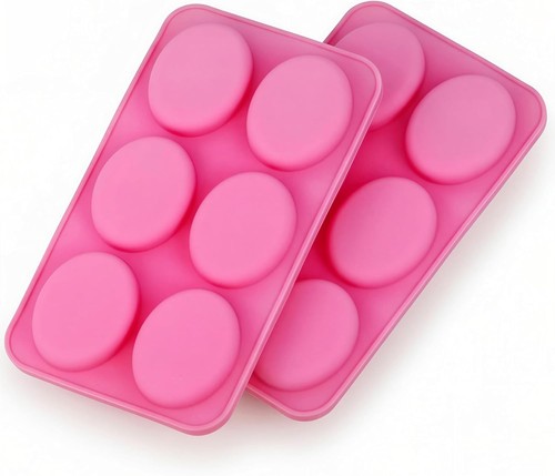 Oval silicone soap mold - oval,