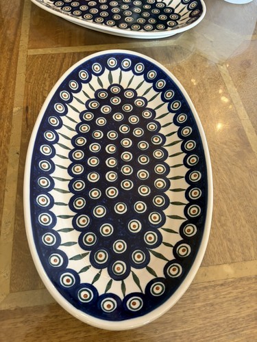 Ceramic oval platter polish - ceramic, platter.