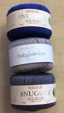 5 x 50g Sirdar Snuggly Baby Bamboo D/K Wool/Yarn for Knitting & Crochet 