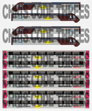Adhesive Vinyl Class 43 HST Decal suit OO gauge Hornby / Lima - Colas Rail set