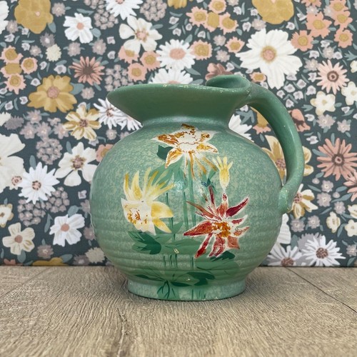 Mint green ceramic jug - mint,