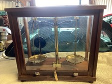 Old Phillip Harris Pharmacist Scales Cased,collection Only.