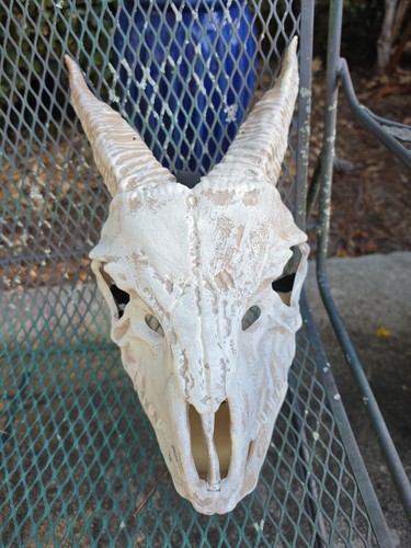 Goat bone skull halloween mask - goat,