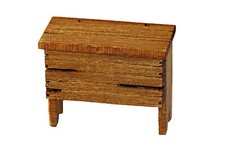 1/48 Dolls House Furniture KIT - Tudor Boarded Chest - by Herdwick Landscapes