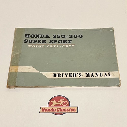Honda cb72 cb77 drivers - cb72, owners