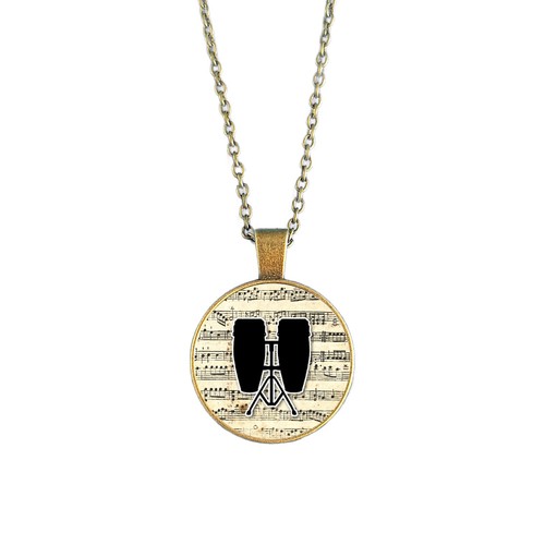Conga drum necklace music - conga,