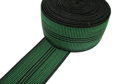 Green elastic upholstery - elastic,