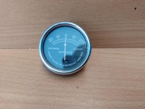 Vintage joseph lucas ammeter - lucas,