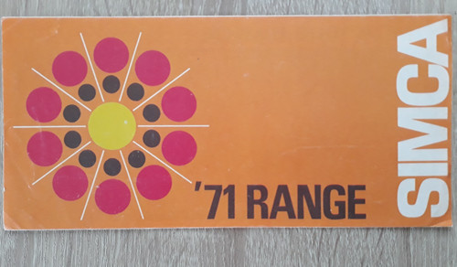 Simca range brochure 1971 - simca,