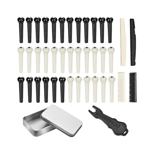 Abs metal guitar bridge pin - metal,