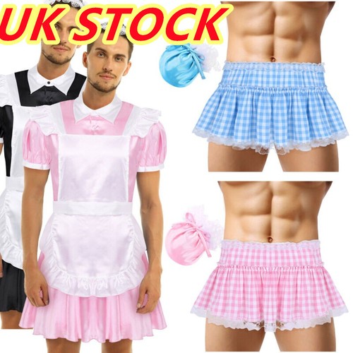 Men satin frilly - men, girly