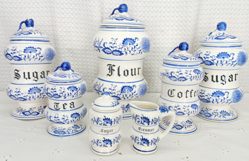Vintage blue onion - pc,