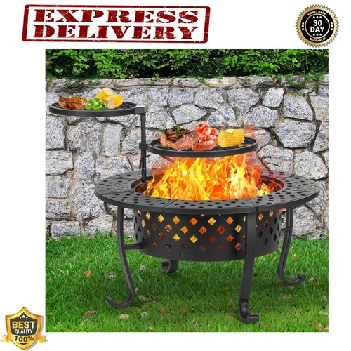 Outdoor wood burning fire pit - outdoor,