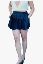 Black Pleated Skirt Women