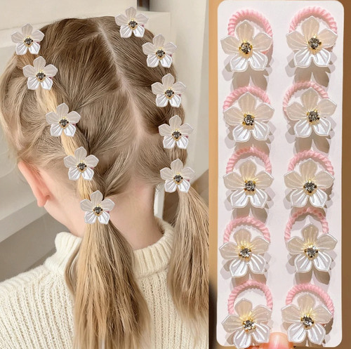 10pcs girls flower rhinestone - girls,