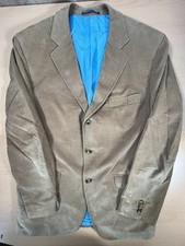 Gant Corduroy Blazer Jacket EU48 Medium Yellow Cord Chore 3 Button Lined