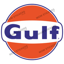 Gulf Stickers laptop Car Van