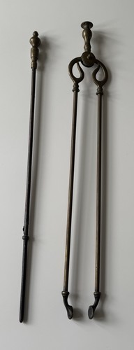 Antique brass fire - fire, and