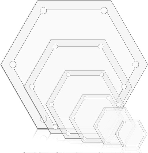 6pcs hexagon quilting - hexagon,