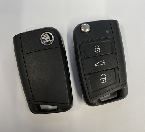 Skoda flip key fob button - skoda,