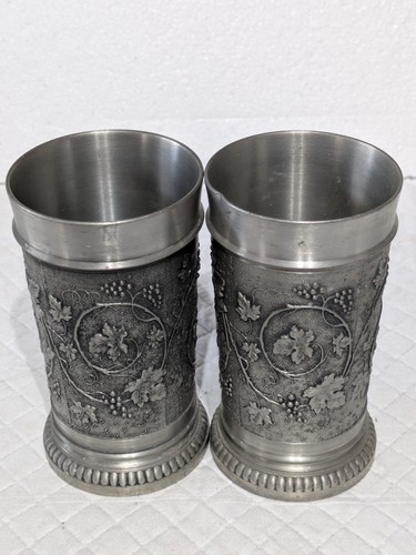 Pair vintage german zinn - german,