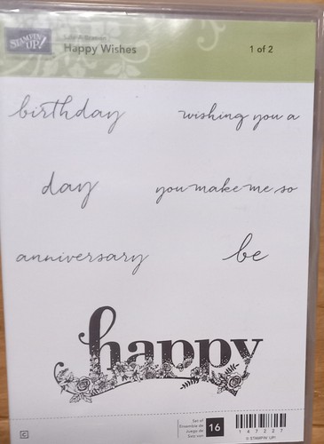 Stampin happy wishes - up,