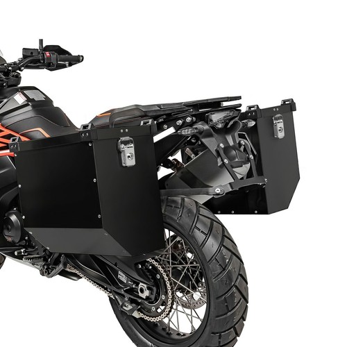 Aluminium panniers set for - aluminium,