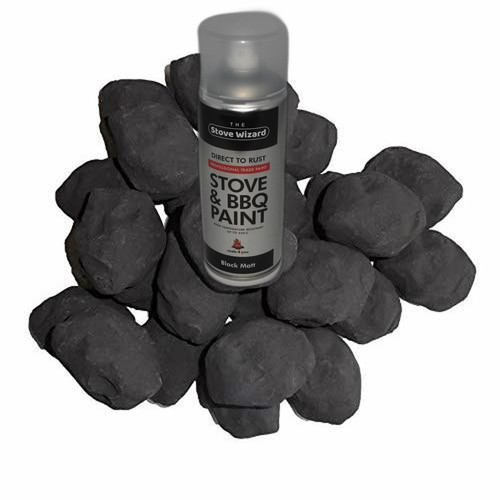 Gas fire coals paint - paint, bbq