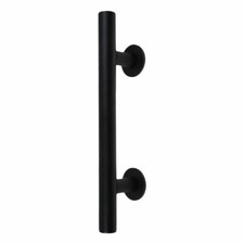 12 Sliding Barn Door Flush Handle Set in Matte Black Easy Installation