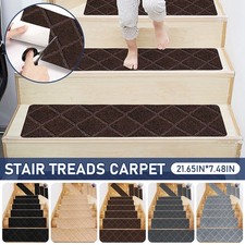 1-30x Stair Tread Carpet Mats Step Staircase Non Slip Mat Protection Cover Pads