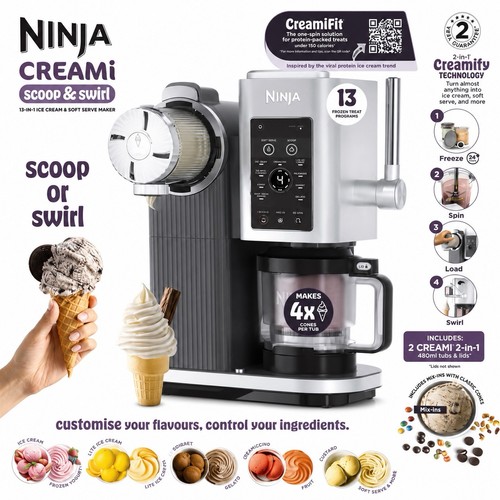 Creami scoop swirl ice cream - &,