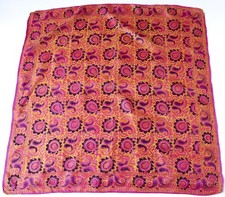 Vintage Indian Silk Scarf -