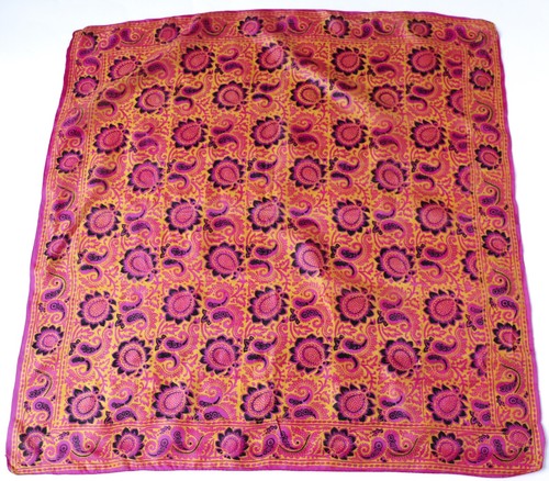 Vintage indian silk - silk, scarf