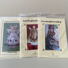 Set Of 3 Doll and Teddy Bear