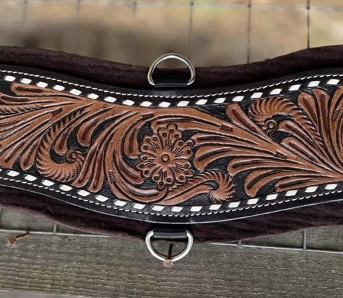 Size tooled leather felt - 34”,