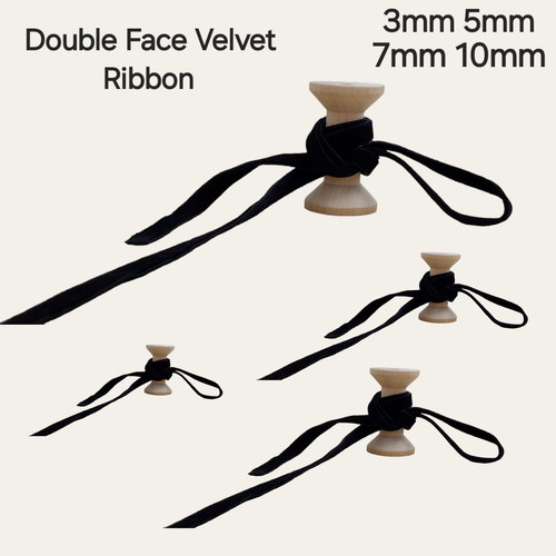 Double face velvet ribbon - face,