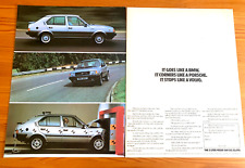 VOLVO 360 GLT 1980s - FRAMEABLE COLLECTIBLE ORIGINAL CLASSIC CAR ADVERT
