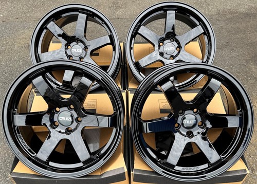 Black drift alloy wheels - 18",