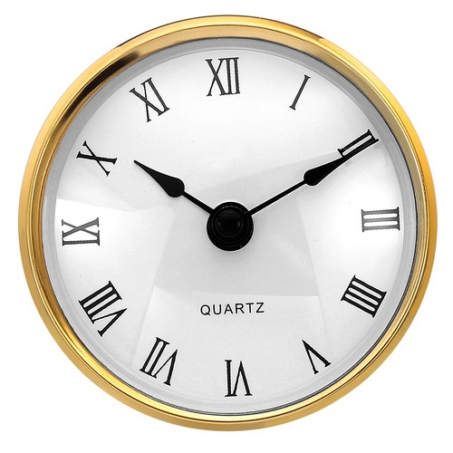 80mm quartz roman clock - 3.1",
