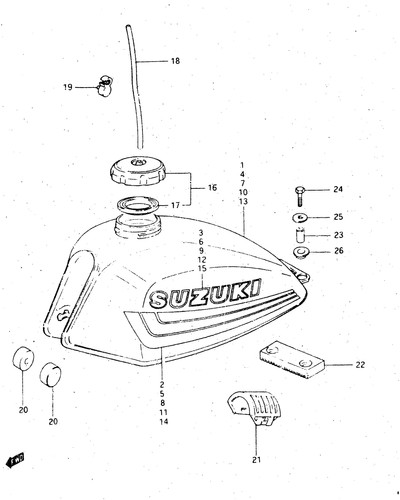 Suzuki genuine cushion - gn125, d