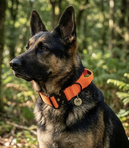 Heavy duty tactical dog collar - duty,