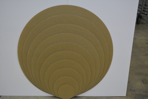 Clear plastic circle round - clear,