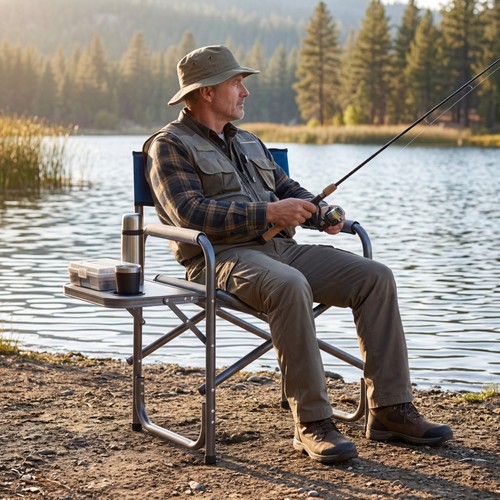 Folding camping chair - folding,