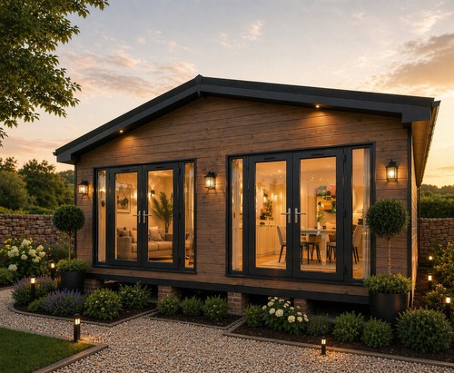 Timber frame lodge log - frame,