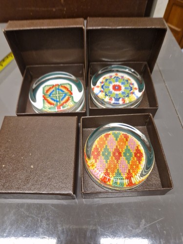 Cross stitch paperweight - stitch,