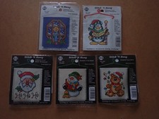 5 x Stitch N Hang Cross stitch