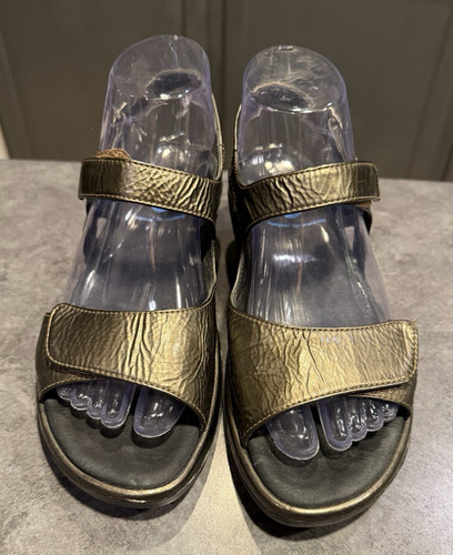 Wolky sandals bronze leather - wolky,