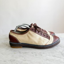 PF Flyers The Ringside vintage style sneakers brown cream men's size 11