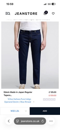 Edwin regular tapered - edwin,