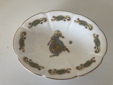 Royal Tara China trinket/soap dish Irish Celtic Weave design letter  Seahorse